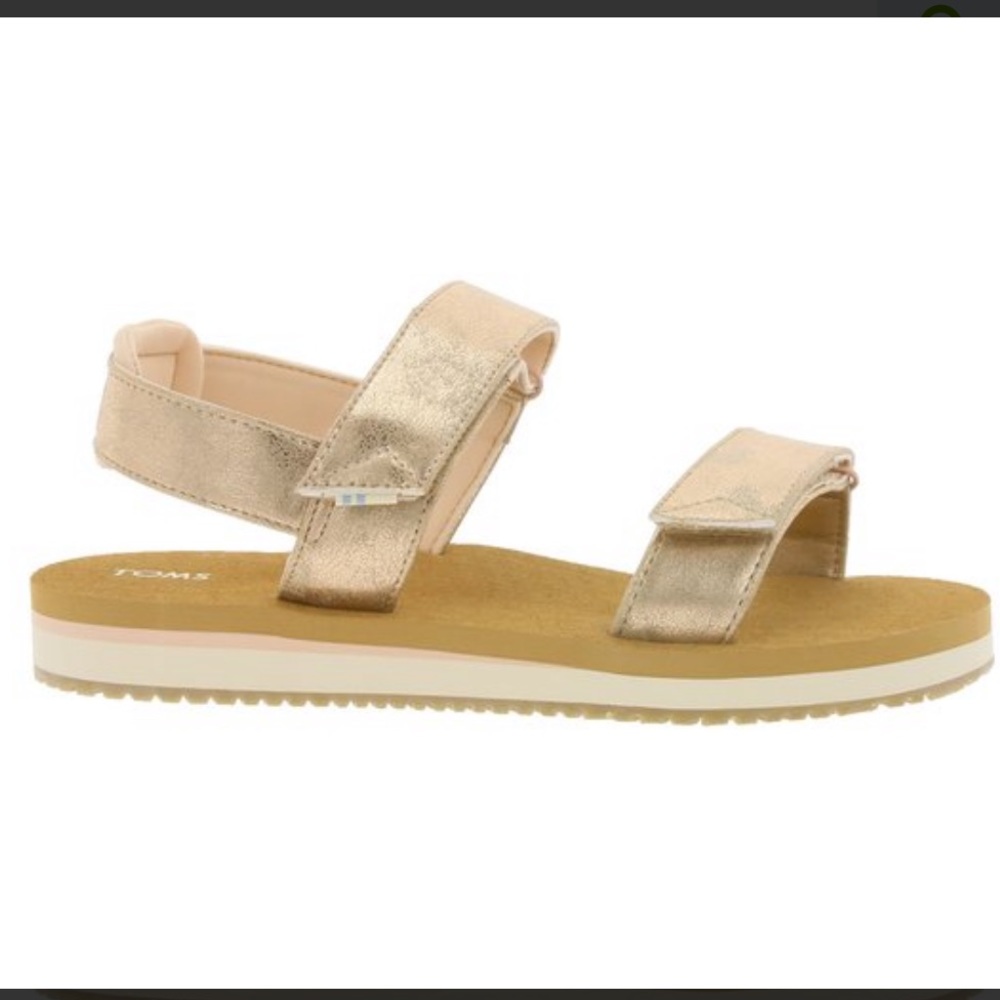 Toms Gold Sandals